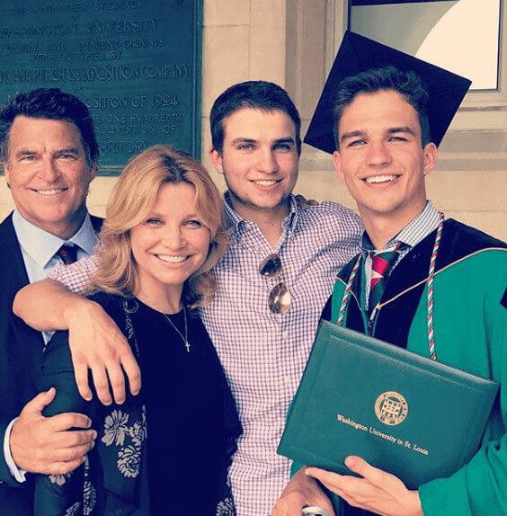 Beau Martin McGinley Family During His Graduation